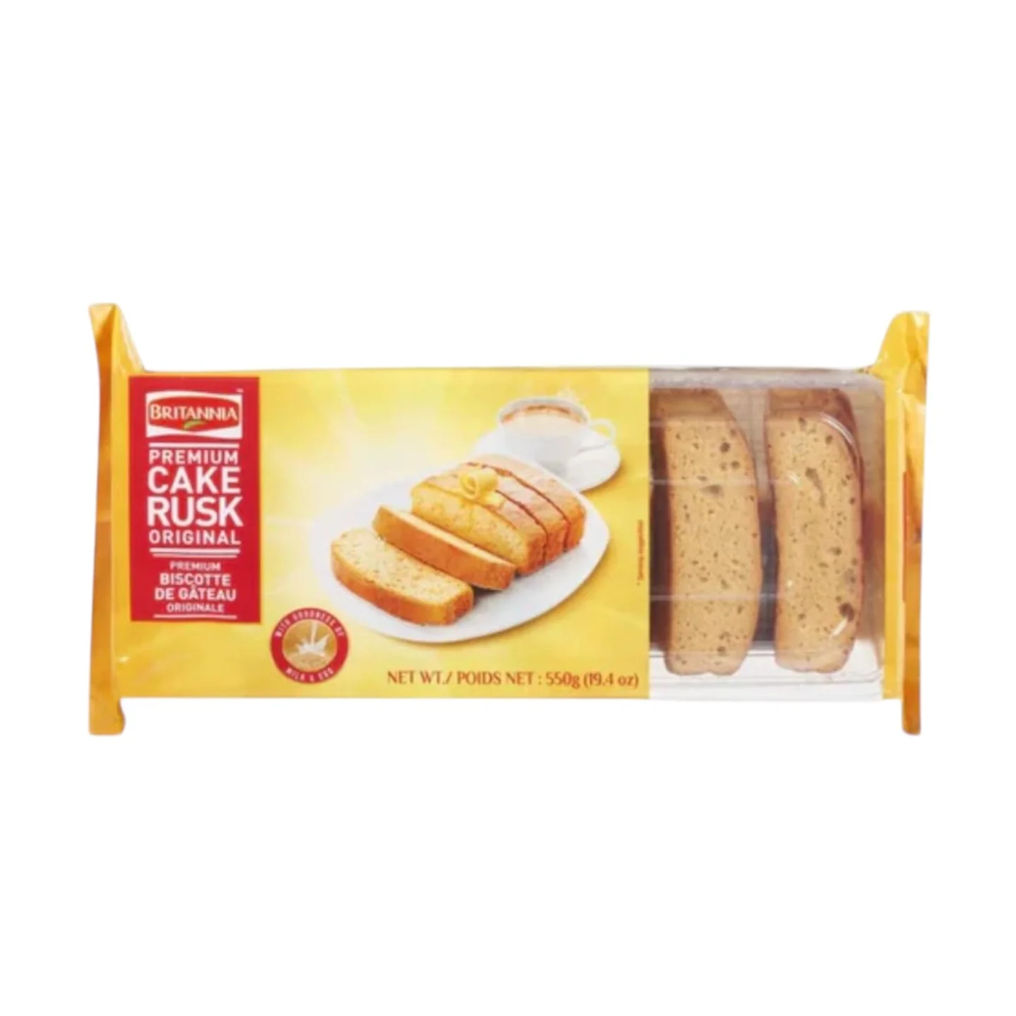 BRITANNIA PREMIUM CAKE RUSK ORIGINAL 550GM