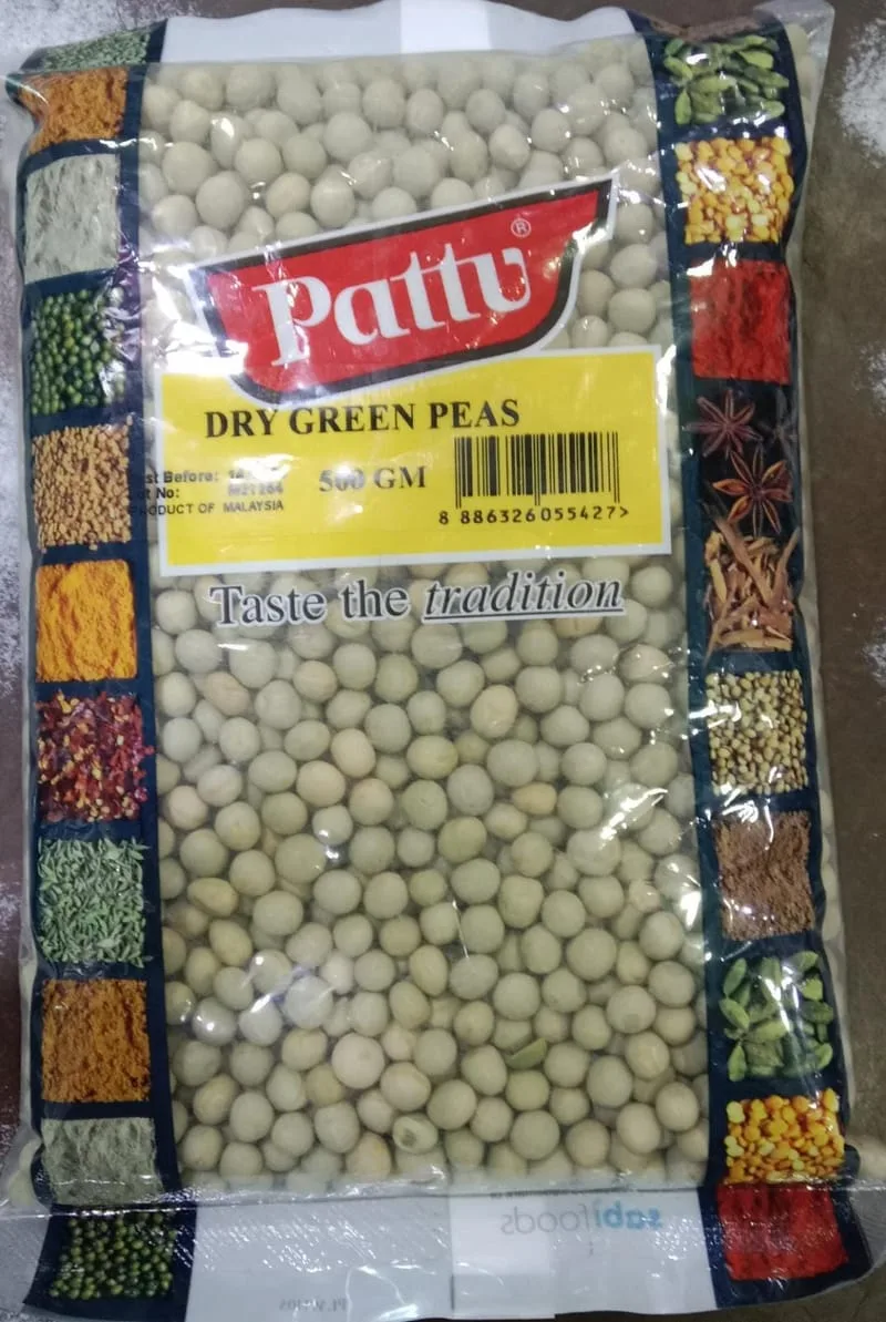 PATTU DRY GREEN PEAS 500GM