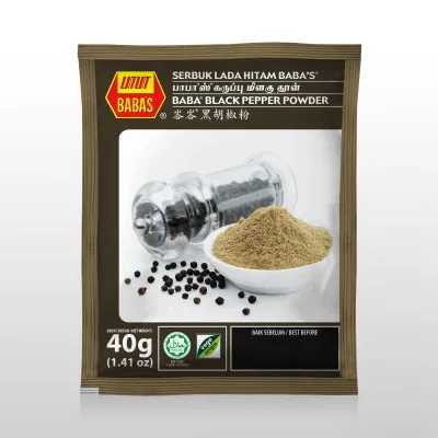 BABAS BLACK PEPPER POWDER 40G