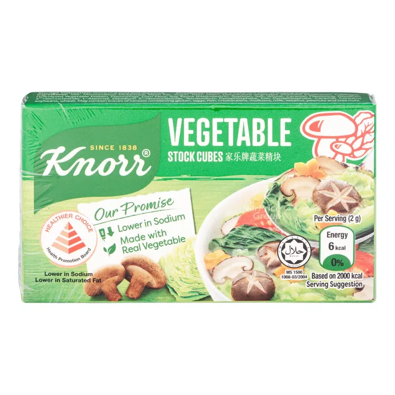 KNORR VEGETABLE STOCK CUBES 60G