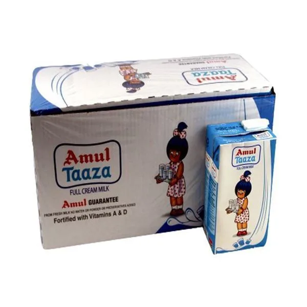 AMUL TAAZA MILK CARTON-12PCS