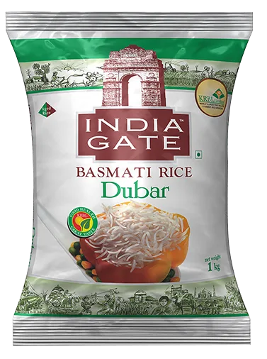 INDIA GATE DUBAR PASMATHI RICE 1KG