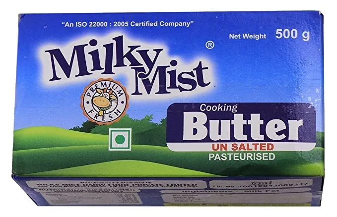 MILKY MIST BUTTER UNSALTED 500GM