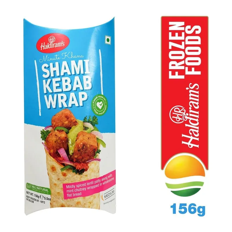 HALDIRAMS SHAMI KEBAB WRAP 156GM