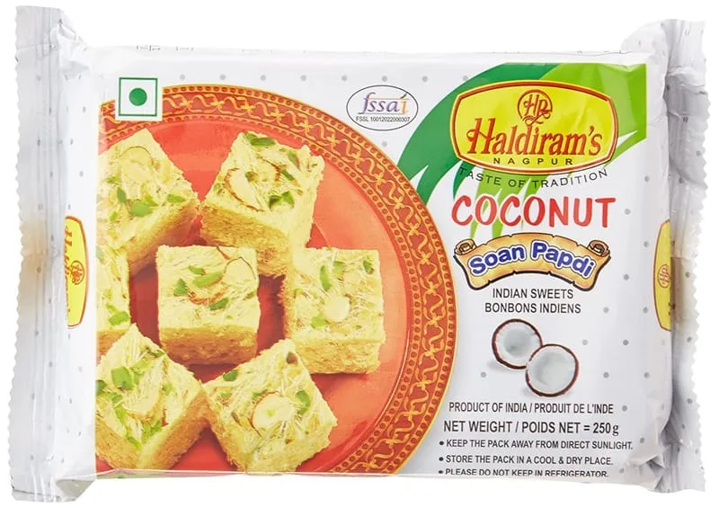 HALDIRAMS SOAN PAPDI COCONUT 250GM