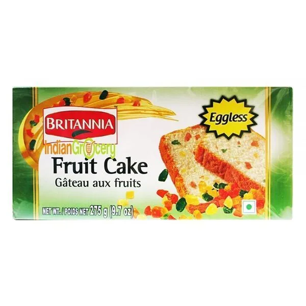 BRITANNIA FRUIT CAKE EGGLESS 275GM