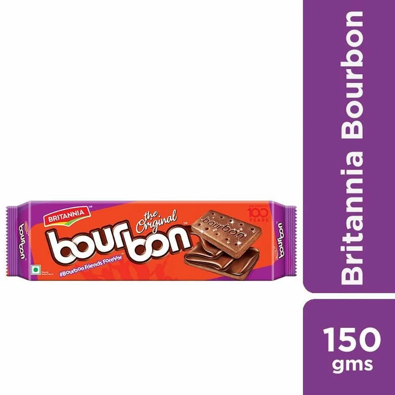 BRITANNIA BOURBON CREAM BISCUIT 150GM