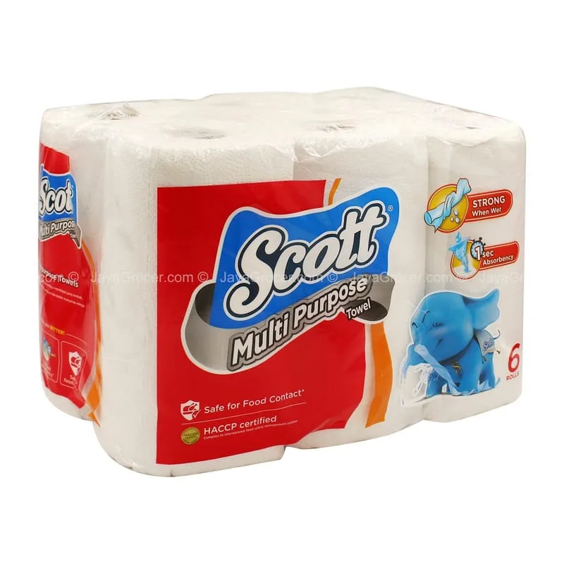 SCOTT MULTI-PURPOSE KITCHEN TOWEL 6'S