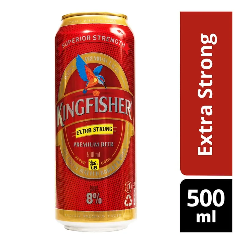 KINGFISHER EXTRA STRONG BEER 500ML
