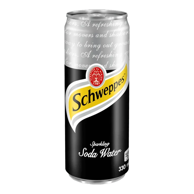SCHWEPPES SODA WATER 330ML