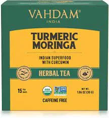 VAHDAM TURMERIC MORINGA HERBAL TEA 30G